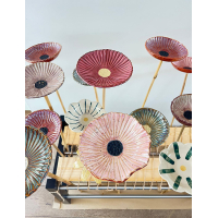 Bijenbadjes en bloemen