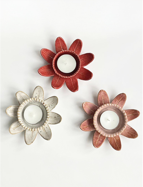 Diverse waxinelichthouders